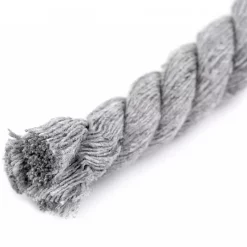 bavlnené lano točené svetlo šedej farby