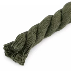 bavlnené lano točené smaragdovo zelenej farby