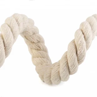 Bavlnené jemné lano šírka 18 mm