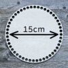 Drevené dno na košík s priemerom 15cm.