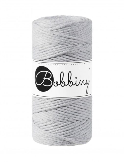 BOBBINY REGULAR 3MM FARBA LIGHT GREY