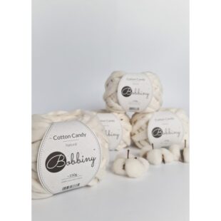 bobbiny novinka cukrová vata farba natural cotton candy