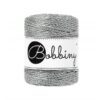 metallic silver 3 ply bobbiny