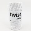 Bavlnená krútená šnúra twist 3mm farba biela