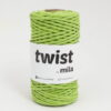 Bavlnená krútená šnúra twist 3mm farba limetka
