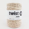 Bavlnená krutená šnúra twist xl 5mm farba piesková