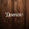 Drevený výrez / polotovar nápis Domov