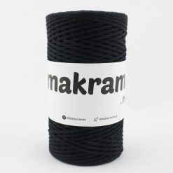Bavlnený špagát makrama 3mm farba čierna