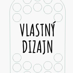 Drevená tabuľa v tvare pivnej fľaše na odkladanie pivných zátok