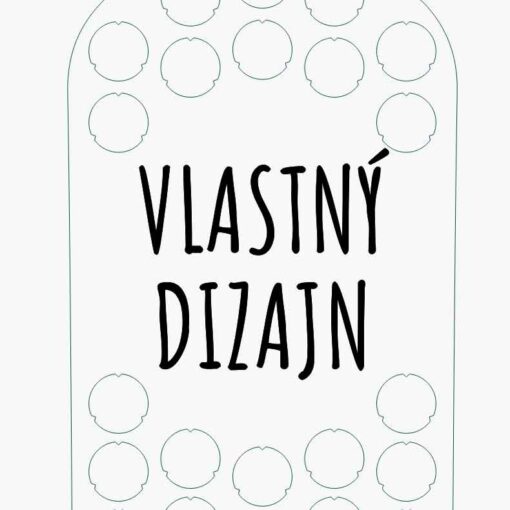 Drevená tabuľa v tvare pivnej fľaše na odkladanie pivných zátok