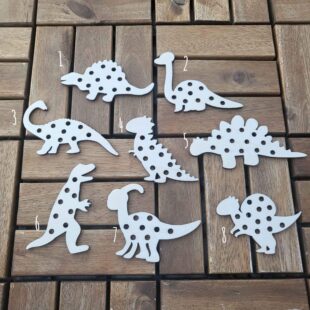 montessori vyšívanie dinosaurus