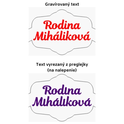 Drevený kruh so štítkom a textom - Image 3