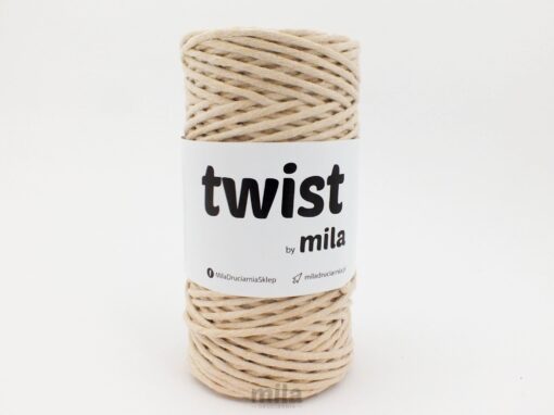 Bavlnená šnúra značka MIla twist 3mm piesková