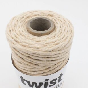 Bavlnená šnúra značka MIla twist 3mm piesková