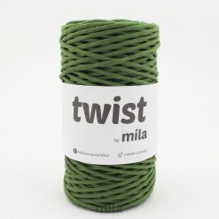 Bavlnená šnúra Mila twist 3mm avocado