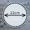 Drevené dno na košík s priemerom 22cm.