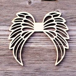 drevený výrez krídlo na výrobu anjelov a víl