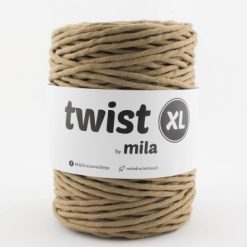 bavlnená šnúra - priadza značky Mila farba toffi karamelka twist 5mm
