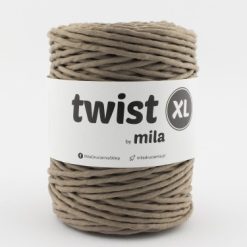 bavlnená šnúra značka Mila twist 5 mm cappuccino