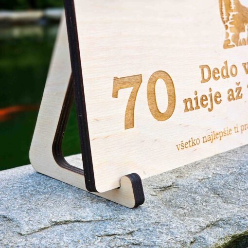 Drevená narodeninová tabuľka - Pre poľovníka - Image 3