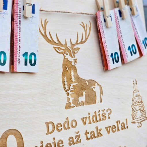 Drevená narodeninová tabuľka - Pre poľovníka - Image 2